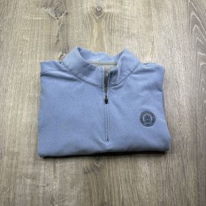 Johnnie O Pullover Shirt Mens XXL Quarter Zip Blue 2XL FARMINGTON COUNTRY CLUB